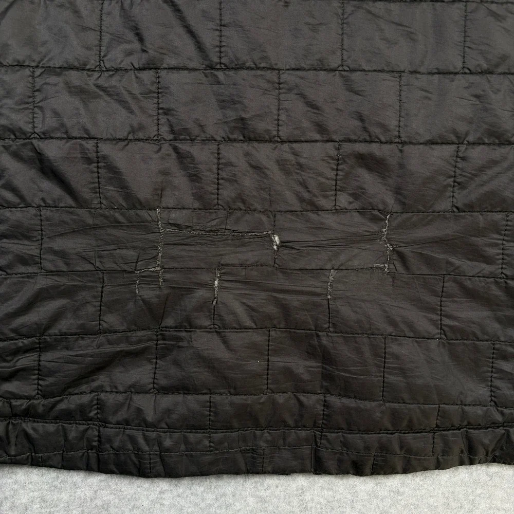 Patagonia Nano Puff Jacket Mens Medium Grey Quilted Full Zip Puffer Coat Worn